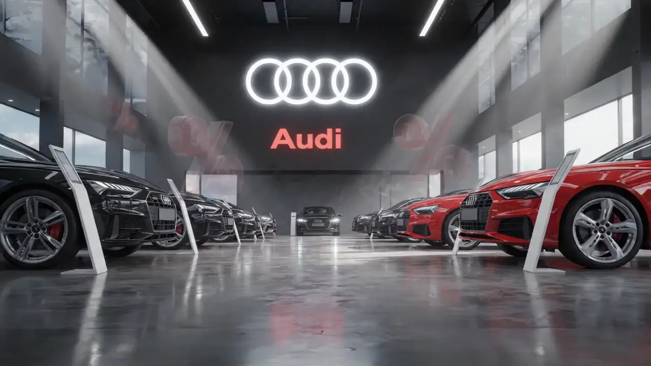 Audi: Schlüsselübergabe im Autohaus