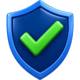 Shield with checkmark