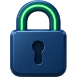 Closed padlock