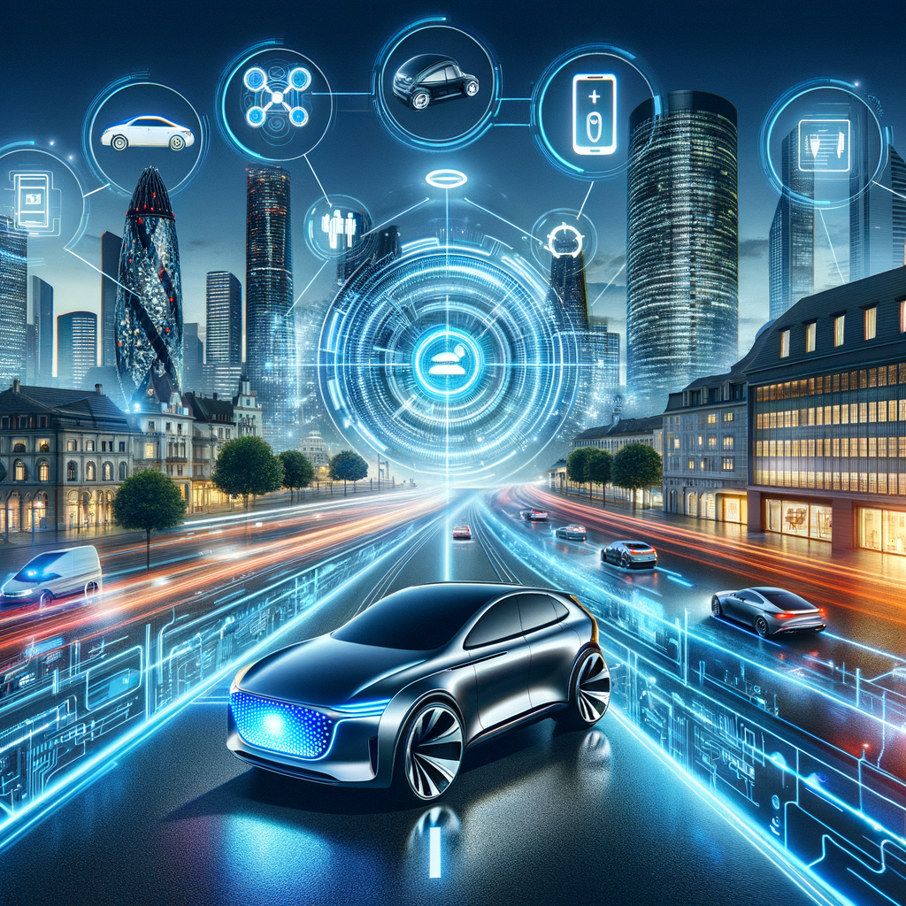 Audi's AI-Technologie: Zukunft der Mobilität visualisiert.