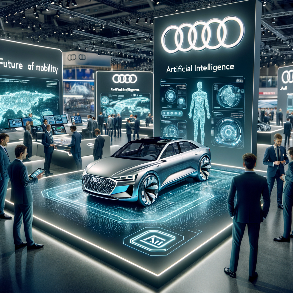 Audi präsentiert KI-Innovationen, Zukunft der Mobilität.