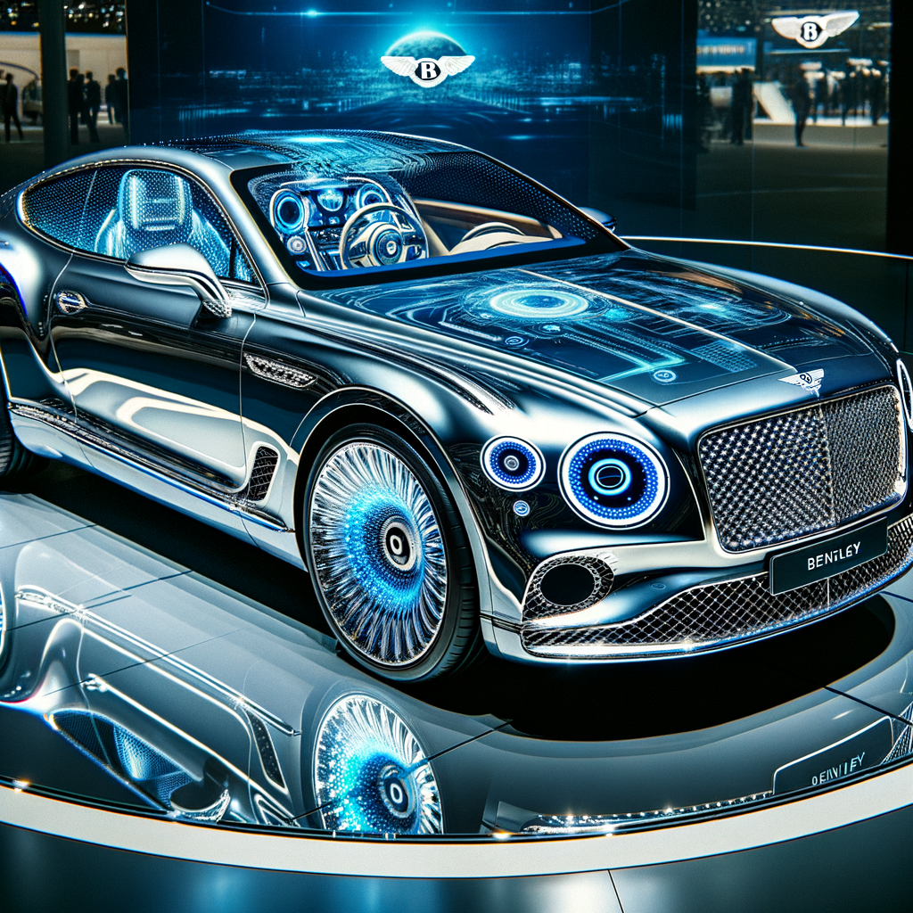 Bentley glänzt, KI-Technologie trifft luxuriöse Perfektion.