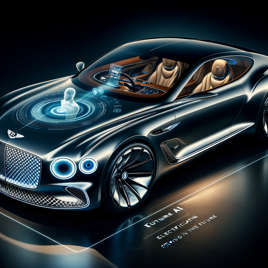 Luxuriöser Bentley, AI-Technologie, zukunftsorientierte Elektrifizierung.