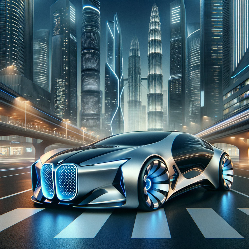 Futuristische BMWs präsentieren Eleganz und Technologie.