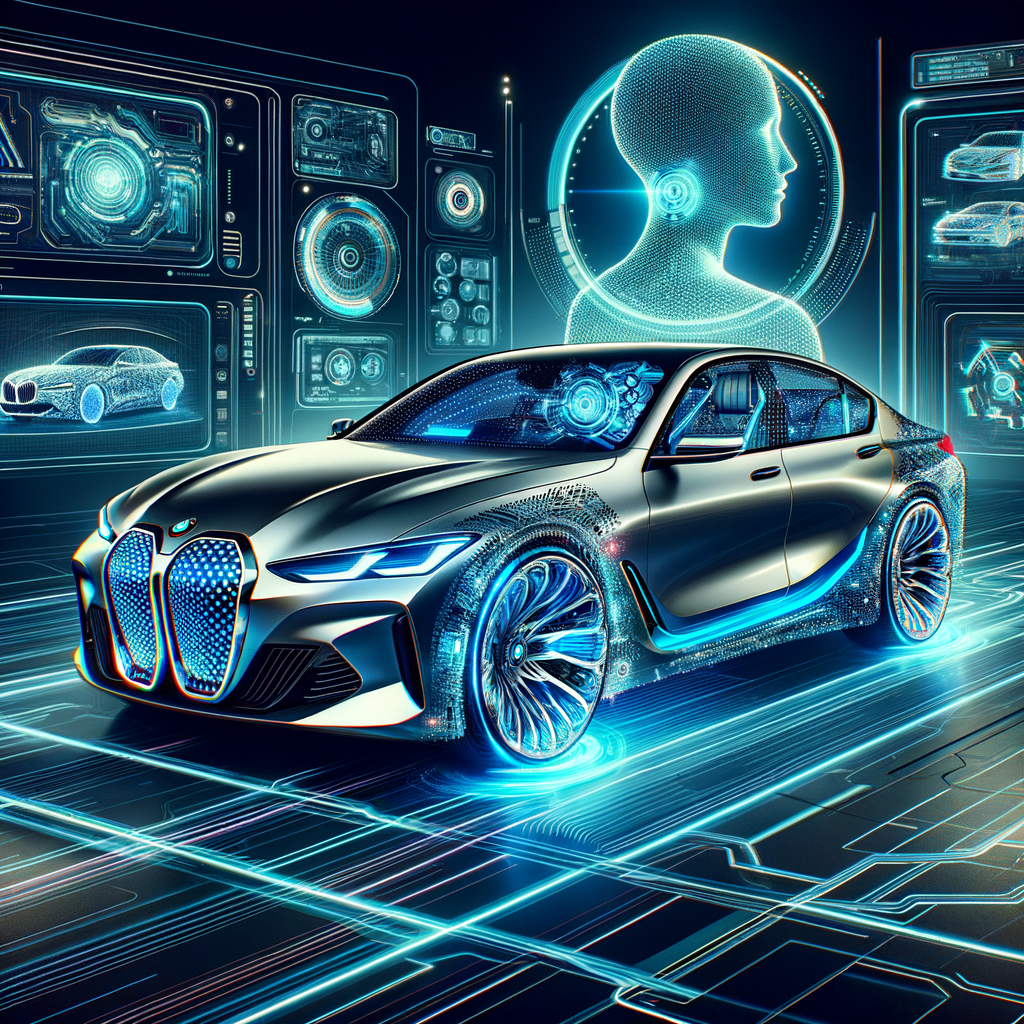 BMW-Wagen, AI-Technologie, Zukunft der Mobilität.