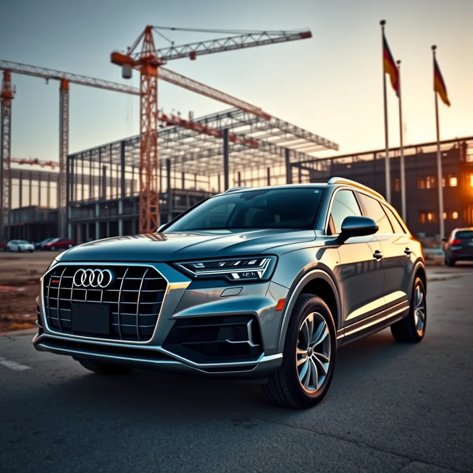 Immagine generata con IA: Audi SUV vor neuem US-Werk in Georgia, KI-Bild